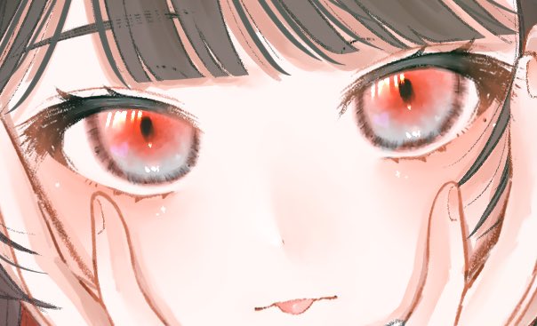 Sim_a3's tweet image. この瞳の塗りいちばん好きだから見てほしい