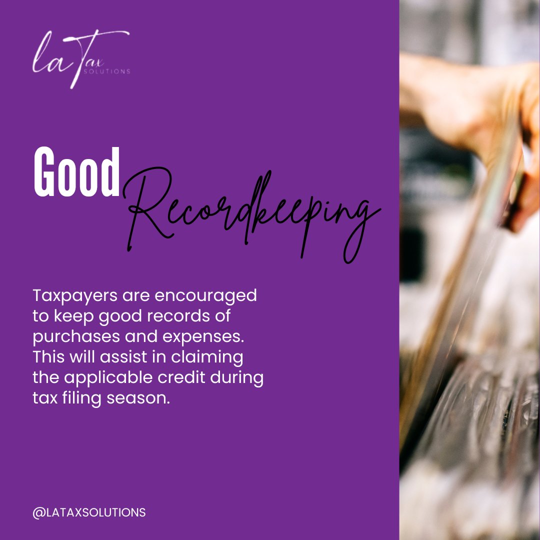 🗂️ Good recordkeeping makes tax time a breeze! Track your expenses to maximize your credits. 📊💼 

#TaxSeason #FinancialTips #RecordKeeping #TaxCredits #TaxDocuments #StayOrganized #ExpenseTracking #Tax #TaxPreparation