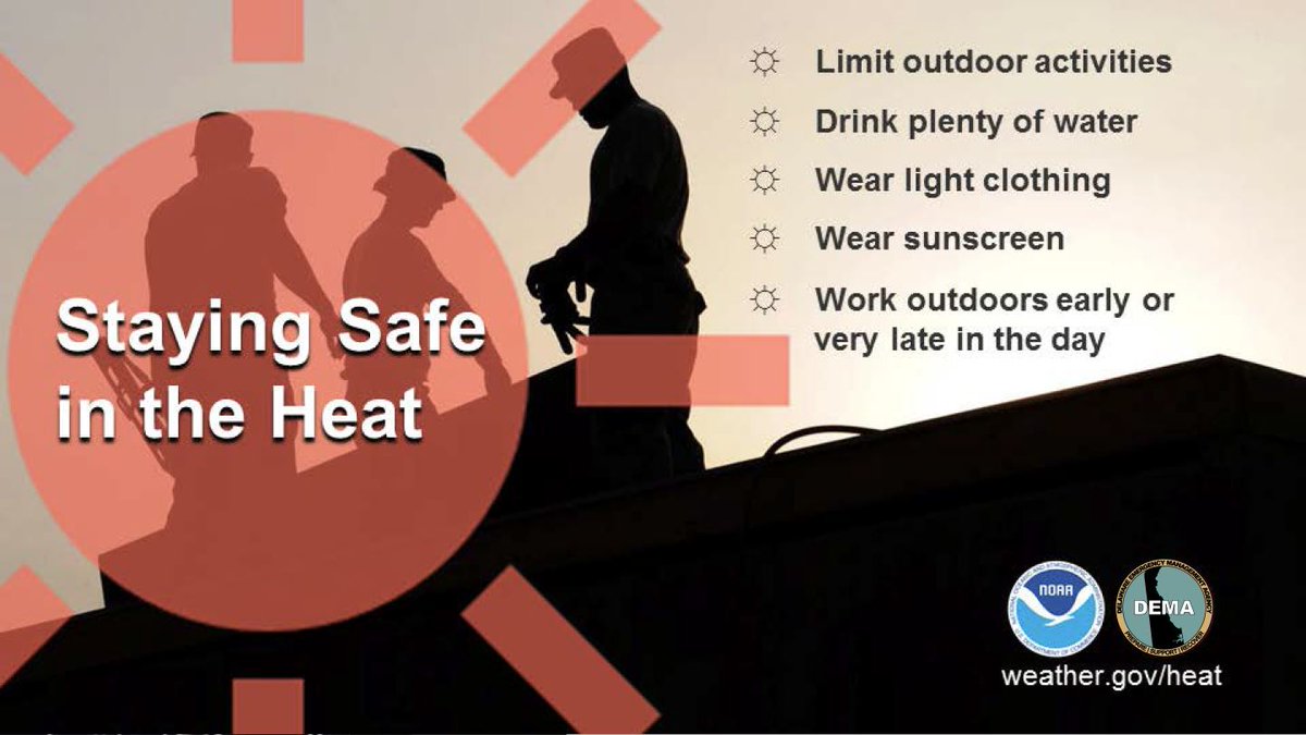 Looks like the weather is heating up! ☀️ Don't forget to stay cool and protect yourself from the heat. Drink plenty of water, wear light clothing and sunscreen, and find some shade when you can. Let's make the most of this sunshine! #StayCool #PrepareDE 🌞