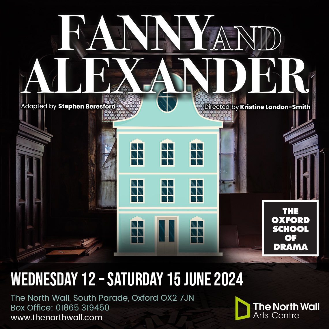 We are excited to announce our next public show of 2024, starring our One Year Course students!

Fanny &amp; Alexander

Adapted by Stephen Beresford
Directed by Kristine Landon-Smith

🗓 12-15 June, 2024
📍 <a href="/TheNorthWall/">The North Wall</a> Oxford

🎟 thenorthwall.com/whats-on/fanny…
