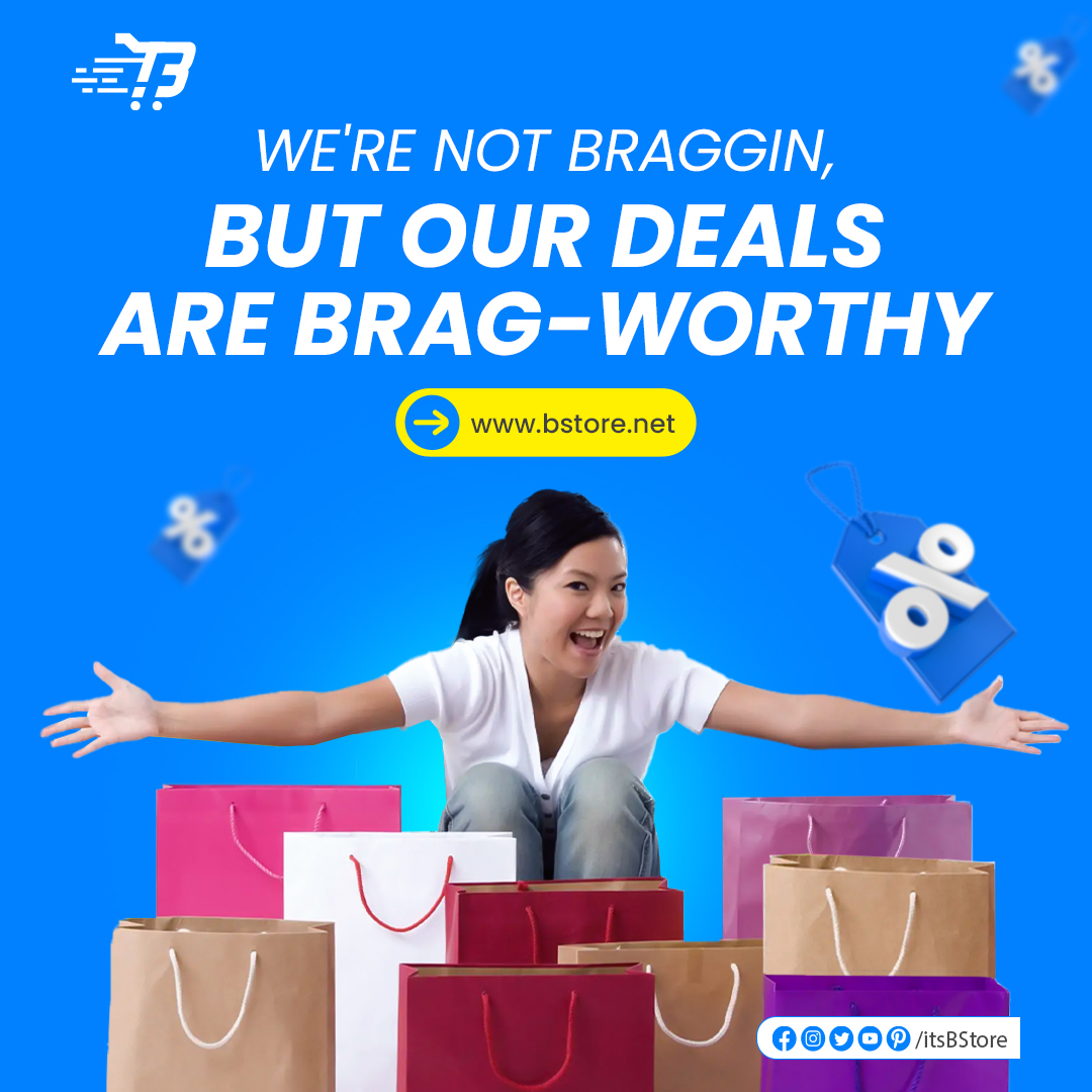 Confidence is key, and our deals speak volumes! 🌟 Get ready to brag about the unbeatable savings you scored with us.
Explore our impressive selection and join the ranks of savvy shoppers who know where to find the best deals! 💪💼
in.bstore.net

#ShopAndSave #bstore