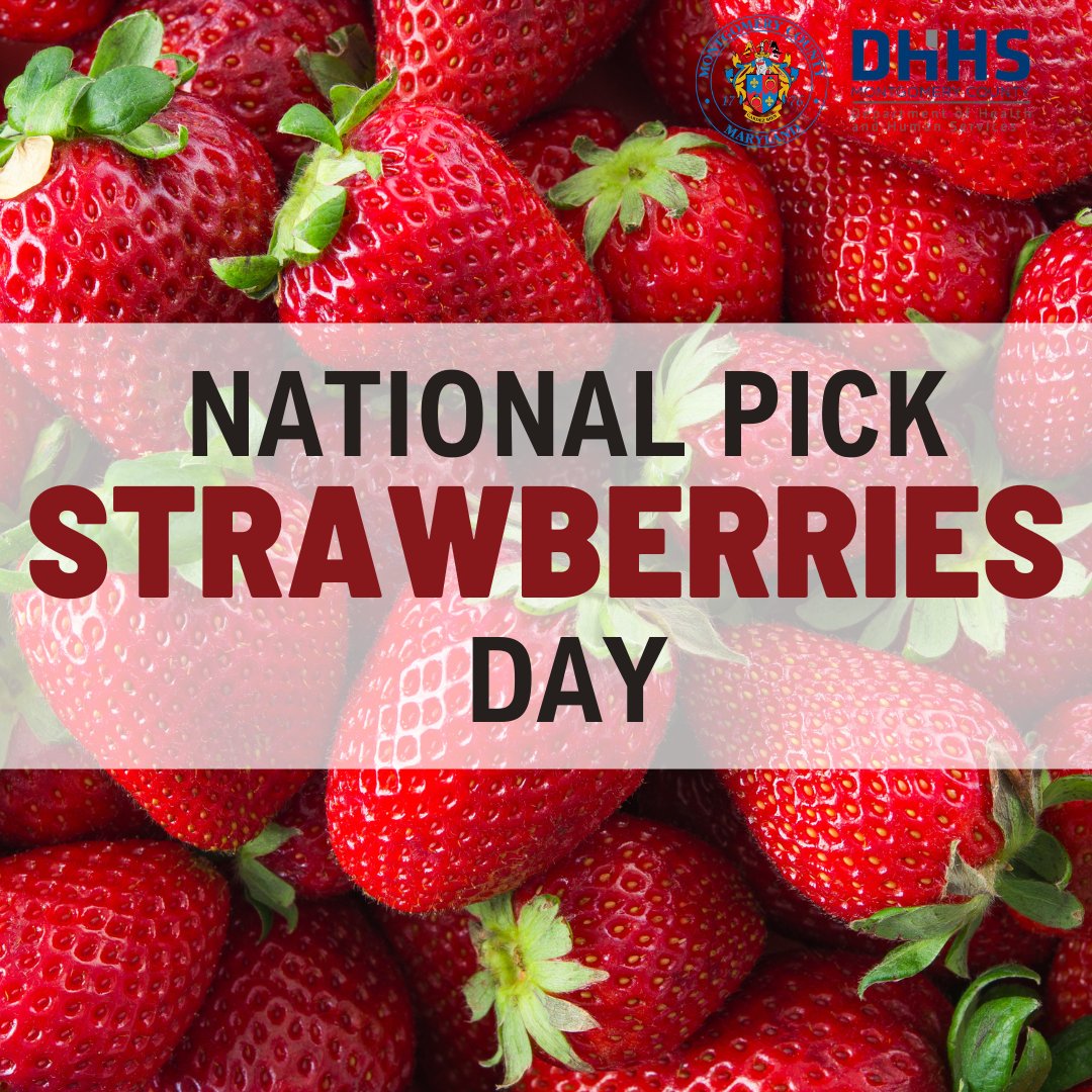It’s National Pick Strawberries Day! Strawberries are a great source of many vitamins and minerals and luckily, MD is full of places you can go to pick fresh strawberries. healthline.com/nutrition/food…