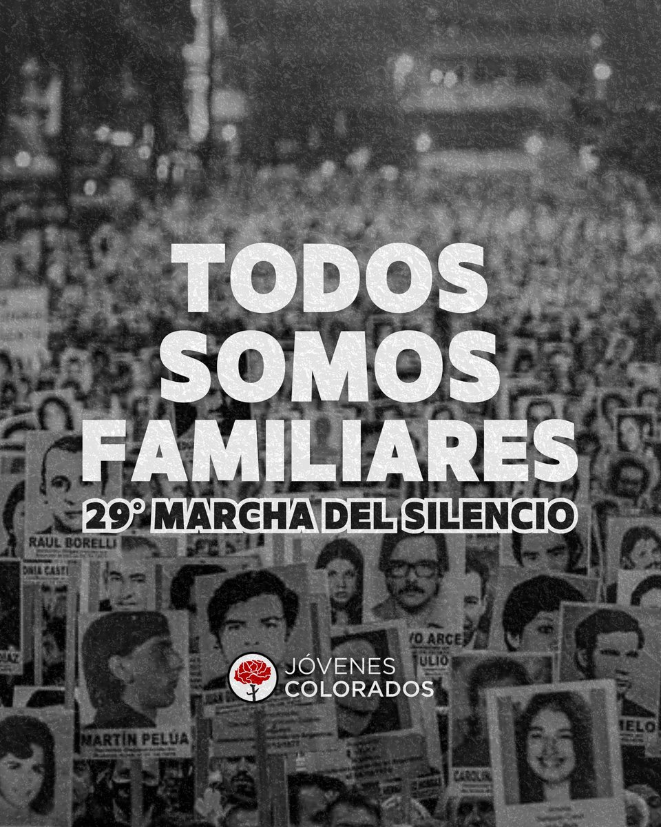 CNJColorados's tweet photo. Invitamos a participar de la 29° Marcha del Silencio. Son memoria. Son presente. ¿Dónde están? https://t.co/uJeHiEIiwY