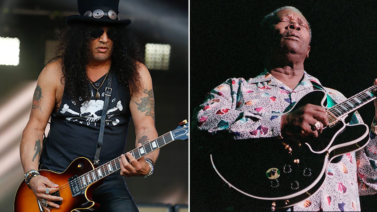 “I have probably modeled myself after that. I go, ‘Well B.B. did it, so I can do it!’” Slash reveals one of the biggest lessons he learned from his blues hero, B.B. King trib.al/PxEi1w2