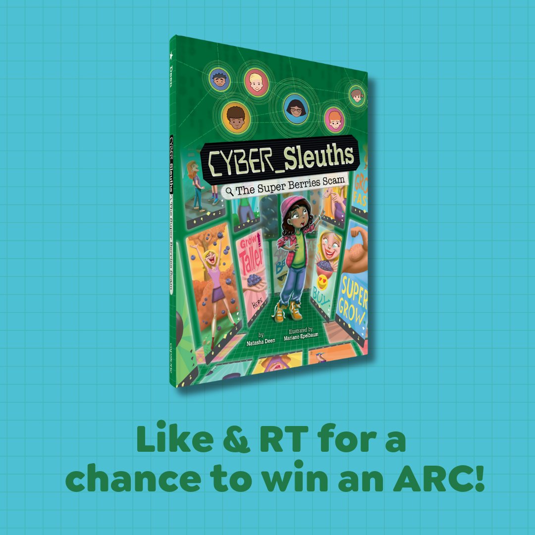 ✨ ARC GIVEAWAY✨

Like &amp; RT for a chance to win an #ARC of THE SUPER BERRIES SCAM by Natasha Deen, illustrated by <a href="/marianoepelbaum/">mariano epelbaum</a>! There will be 1️⃣0️⃣ winners selected on 5.27. (U.S. only)

The CYBER SLEUTHS series was made in collab with @ISTEofficial! #LearningIsForEveryone