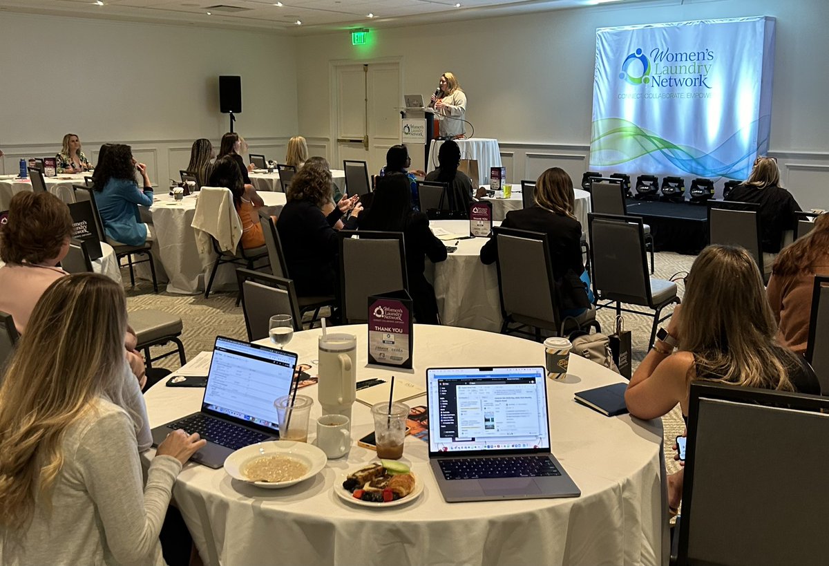Monica Wales of Happy Laundry kicks off Excellent Women in Laundry 2024 in Palm Beach, FL. #WomensLaundryNetwork