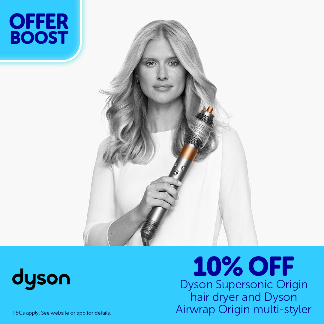 Upgrade your hair styling tools! 💁‍♀️ For a limited-time, enjoy 10% off the @Dyson Supersonic and the Airwrap Origin! There's no better time than now.👇 ow.ly/9aFz50RJvfT