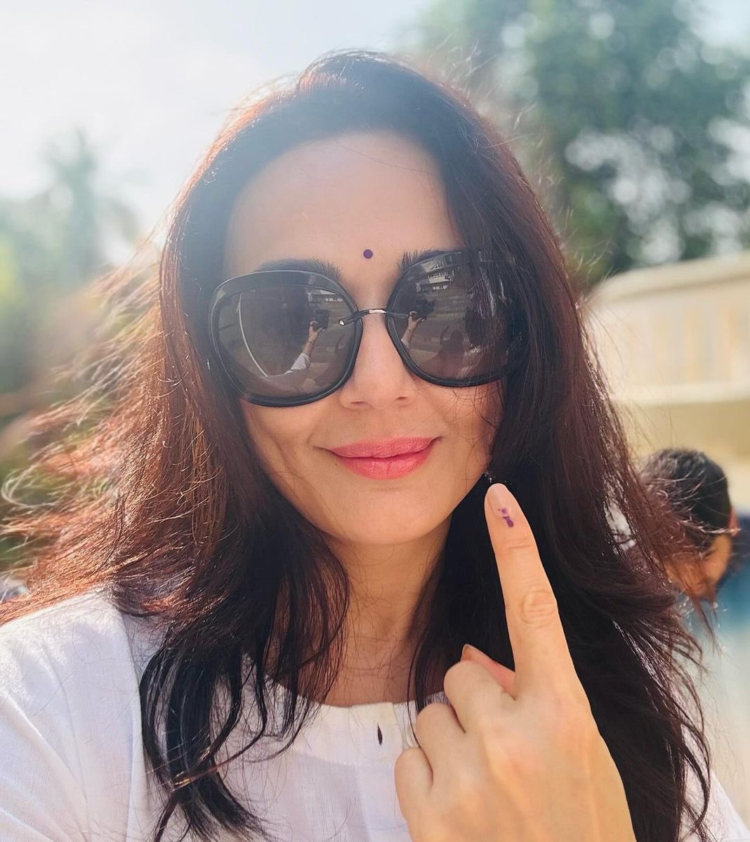 I just went out to vote. Did you ? Today is the most important day for the future of our city, our state and our country. Our choice today will impact every single day of our lives for the next 5 years so please don’t give up on your power 🇮🇳Go out & vote for a better future ❤️