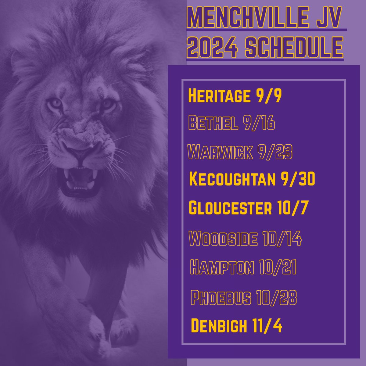 Our Varsity and JV Schedules have been released!!!! #ItsAVilleThing #OnTheHunt