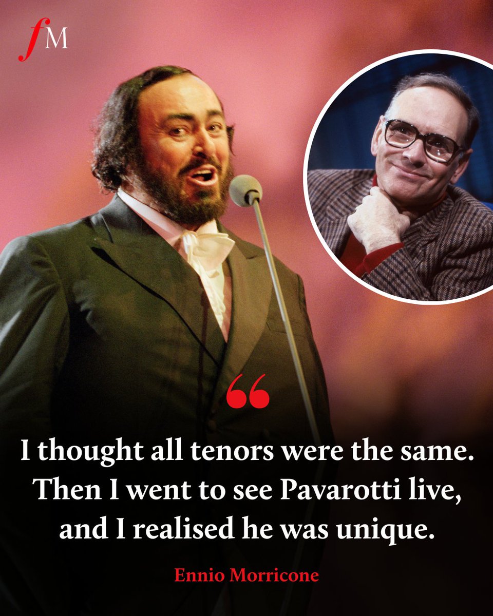 Ennio Morricone on the awe-inspiring impact of hearing Luciano Pavarotti sing. ❤️