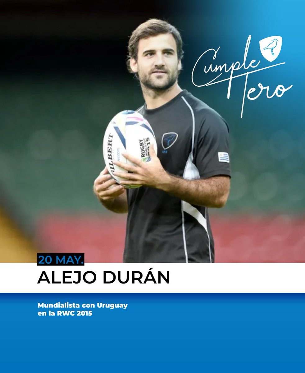 🇺🇾 El #CumpleTero de hoy es para Alejo Duran. ¡Feliz cumpleaños, Alejo! 🎂