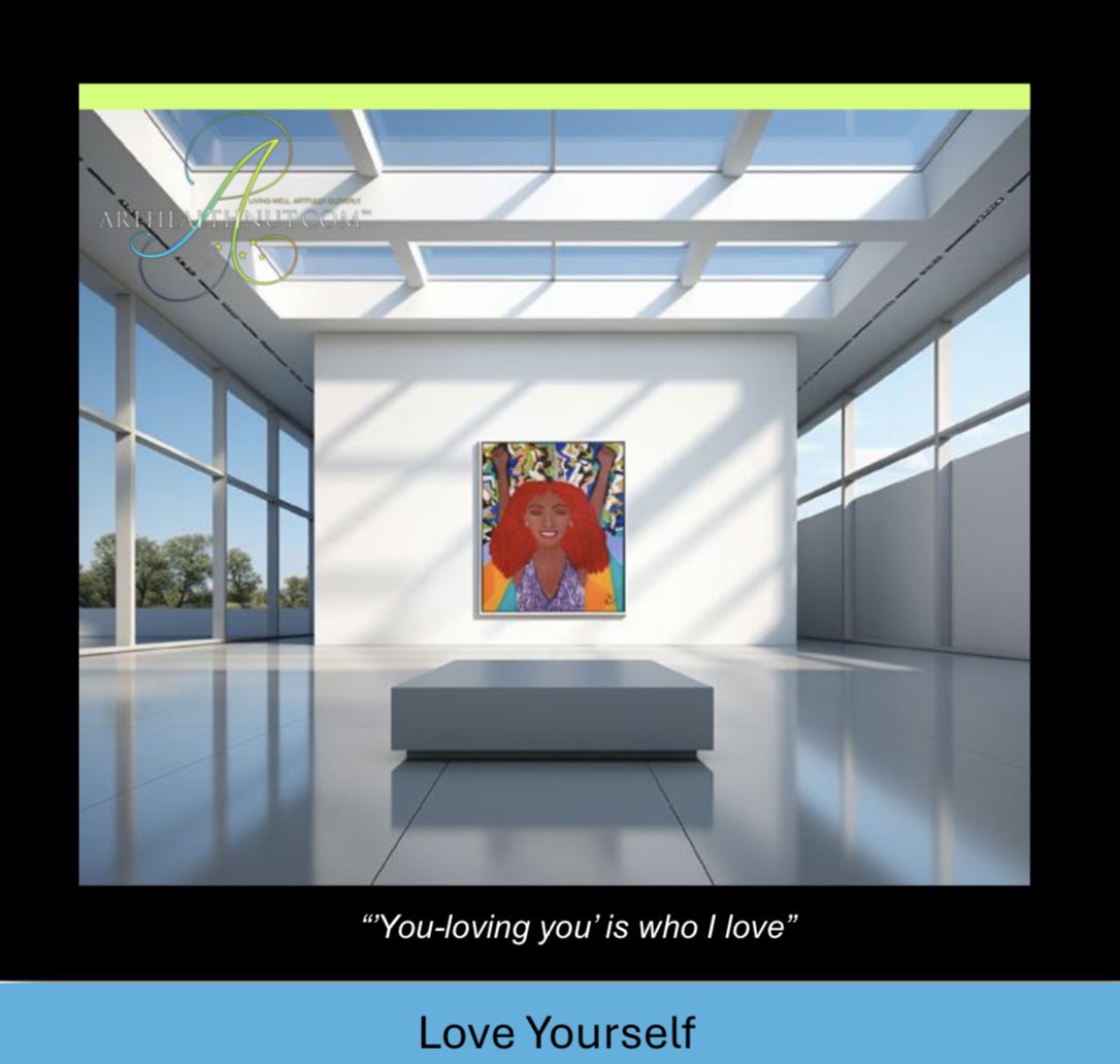 Love Yourself is a celebration of happiness and fulfillment. Inspired by a longing to showcase the beauty of self-acceptance, this painting reflects the profound truth that loving oneself is the gateway to loving others fully.
#artprints #lifestyle #wellness #love #health