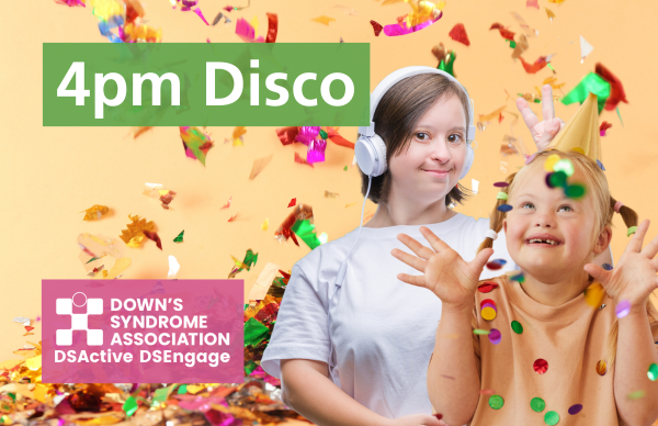 Fancy a DISCO DANCE tomorrow? 🕺💃 Our online #DSEngage 4pm Tuesday Disco is a family-friendly, fun-packed session of dancing for people who have Down's syndrome of all ages. Join us for FREE! Click here to register: loom.ly/HOSfvY8