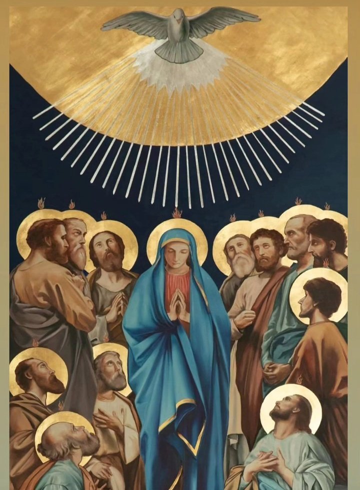 María, Madre de la Iglesia y Madre Nuestra. Ruega por nosotros! #Pentecostés2024 #IglesiaEnMision #IglesiaCatolica