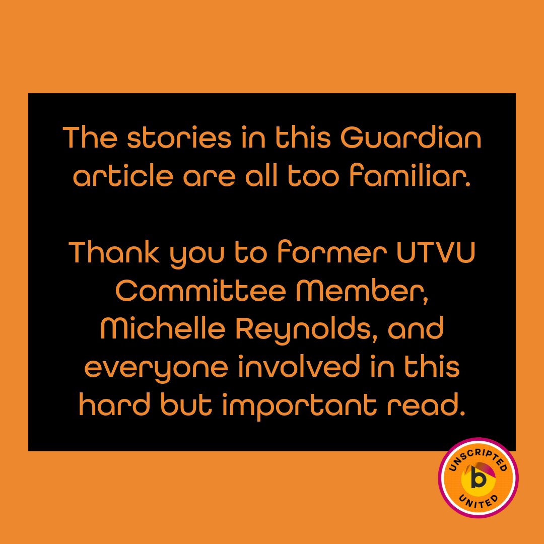 Unscripted TV Union (part of Bectu) tweet media