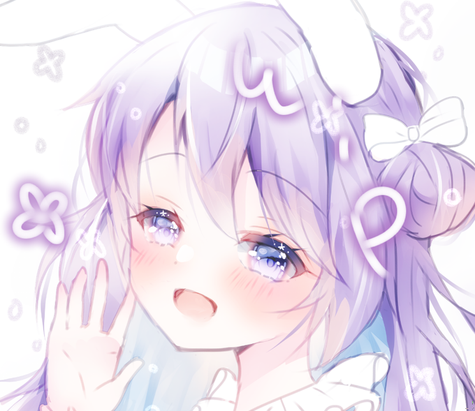 「purple eyes single hair bun」 illustration images(Latest)