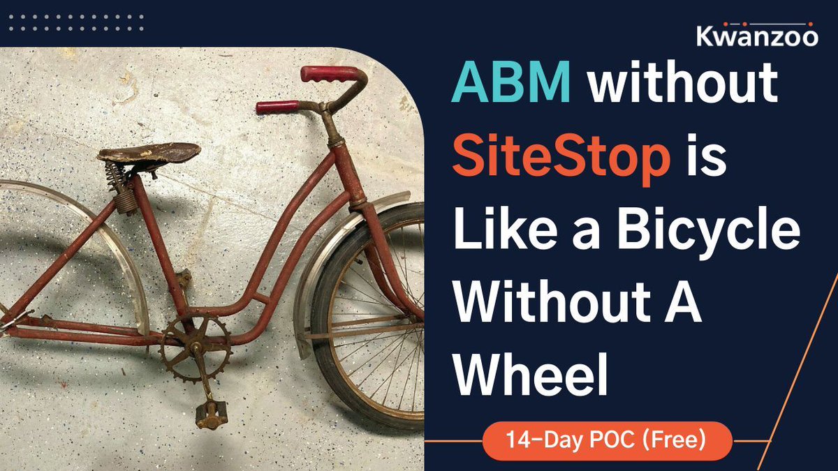 kwanzoo's tweet photo. B2B companies using ABM platforms often miss critical buyer-level insights on website traffic. SiteStop by Kwanzoo solves this by providing full contact info of visiting buyers, enabling precise outreach. Ensure your marketing targets the right personas with SiteStop. #B2B #ABM https://t.co/Vw58spExSL