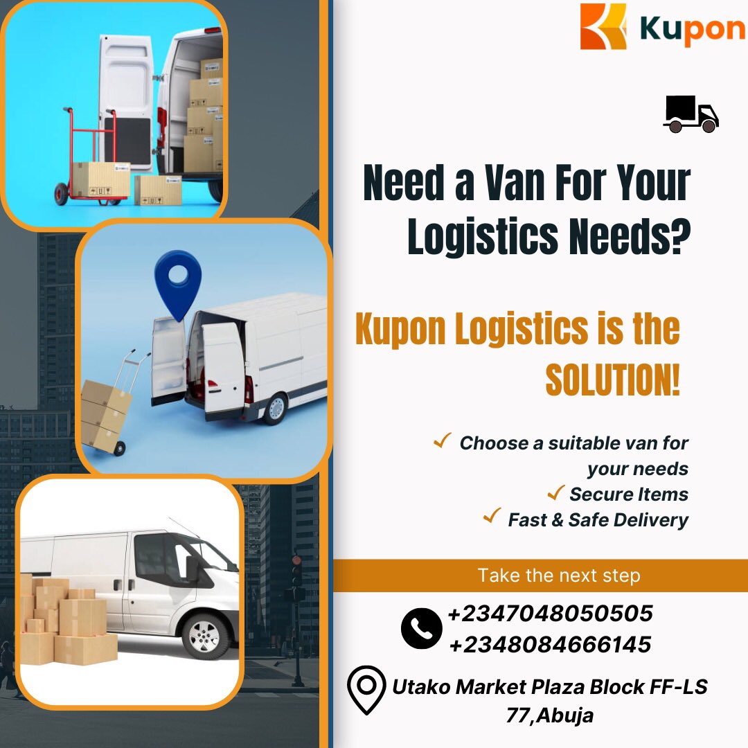 Are you shipping items within Lagos? 

Send your with the kupon app and enjoy affordable deliveries 

Download the kupon app from play store/ App store  to start shipping today 

#kuponlogistics
#wedeliver
#hyperlocaldeliveryapps
#sentpackage