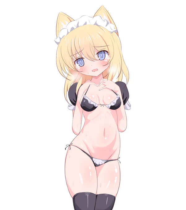 絵711号「ノエルちゃん」無性にメイドビキニが描きたくなった......ノエルちゃんメイドビキニ似合いそう......と思った結果がこちらです。 