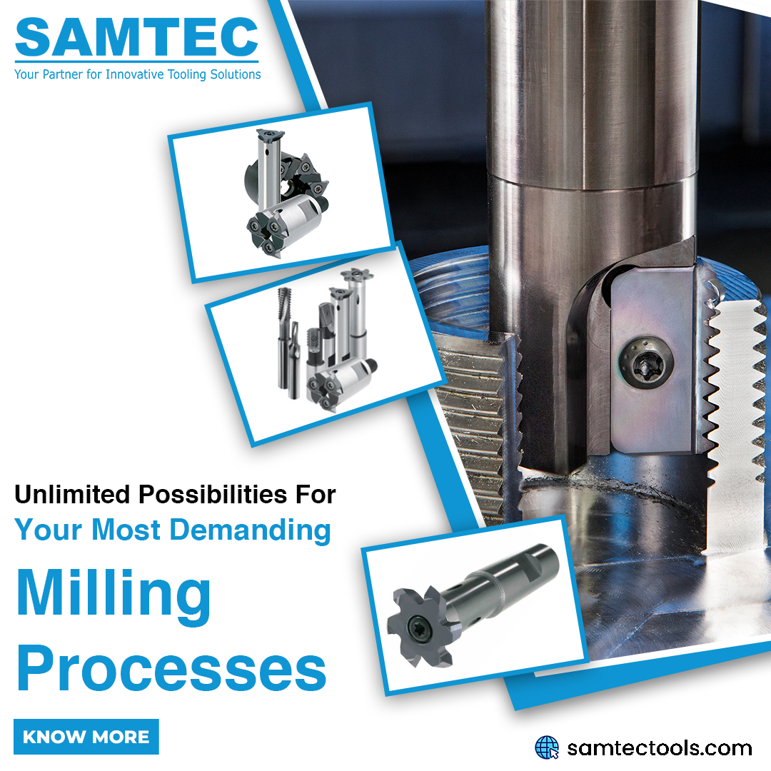 SamtecTool's tweet image. Explore limitless possibilities for your most demanding milling processes with Samtec. 🌟
Trust Samtec for precision, reliability, and innovation. 💡 #MillingTechnology 

🌏 samtectools.com
📲 917507205689

#Samtec #Samtectools #threading #Online #Pune #India #Maharashtra