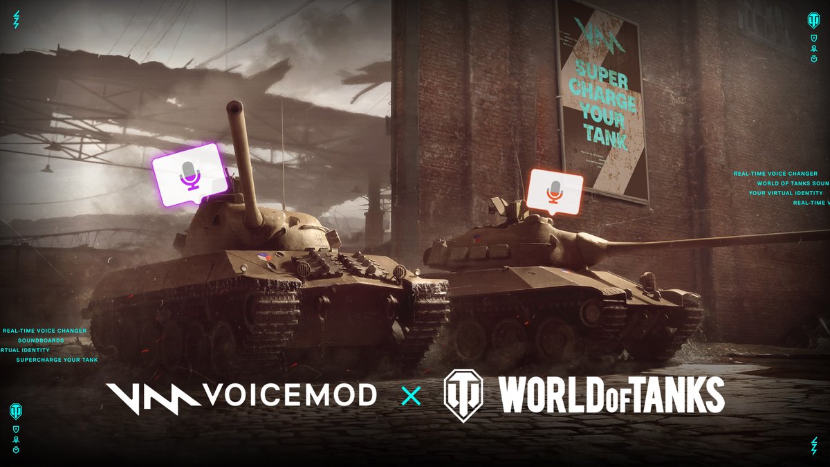 There is no such thing as too much customization 😈 Our latest collaboration with @voicemod brings another level of tanking shenanigans into the battlefield! Check out the 'Tank Commander' Bundle that allows you to transform your voice! ➡ tanks.ly/4bGNy0w