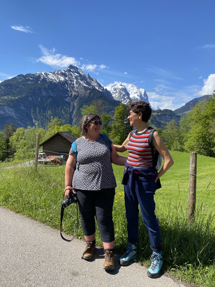 How fab was that? 😍 A walk in the Hasliberg this morning with ⁦@suereedwrites⁩, who is travelling through Switzerland! 🇨🇭🇬🇧 #womenwriters #WritingCommunity