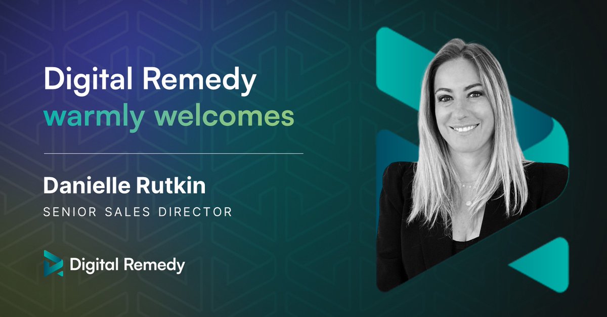 We're thrilled to welcome Danielle Rutkin to Digital Remedy! Based in New York, she joins our East Coast Sales Team. #DigitalRemedy #NewHire #NewEmployee #NewHireWelcome #CompanyGrowth #EmployeeSpotlight #TeamGrowth