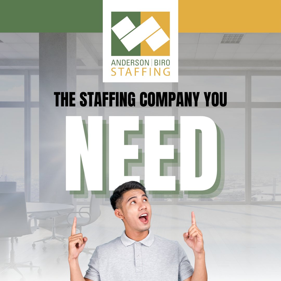 Hiring doesn’t have to be hard! 🌟 Learn more at andersonbirostaffing.com.

#StaffingSolutions #BuildYourTeam #StaffingAgency #Staffing #Hiring