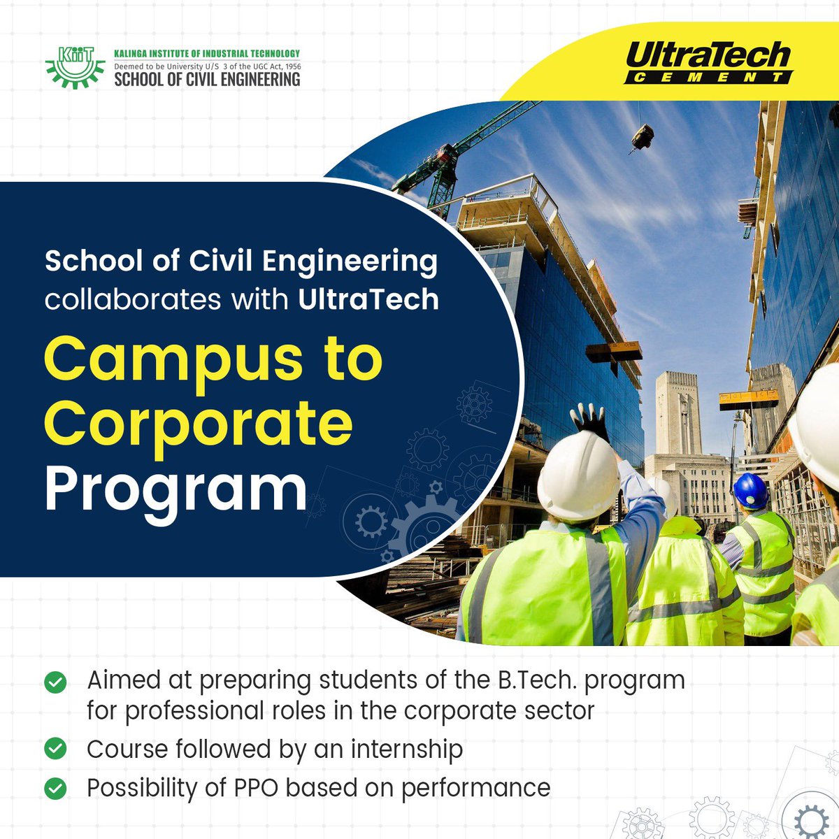 Be the architect of progress! Enrol in our Civil Engineering Program - kiitee.ac.in . . . #ShapingTomorrow #KIITInnovates #AcademicExcellence