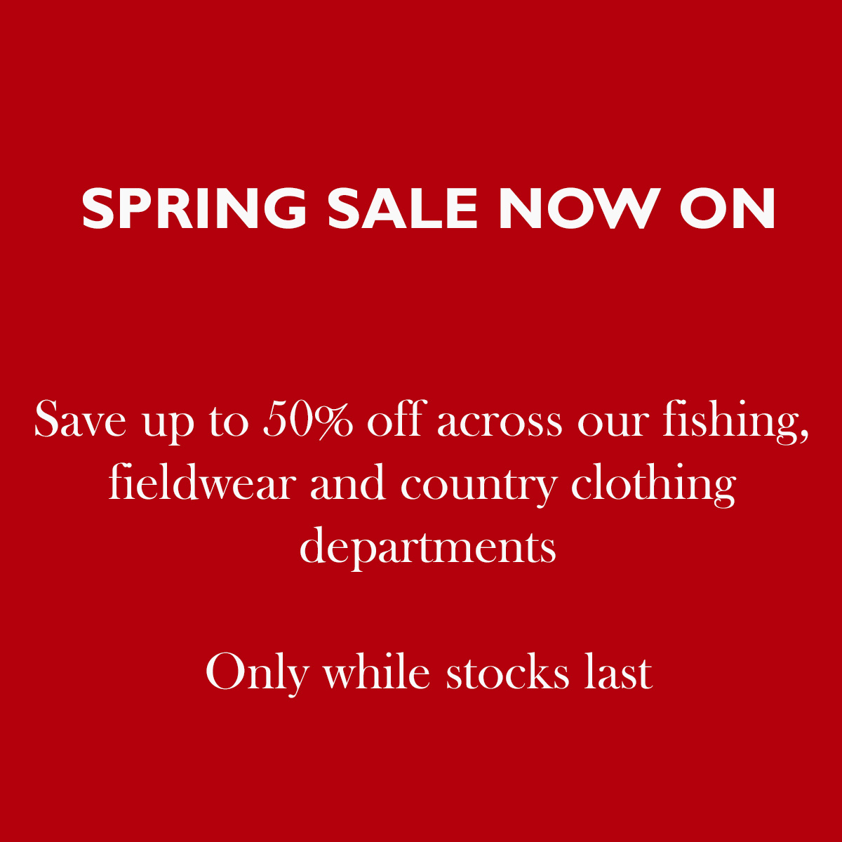 Farlows spring sale now on 👉 farlows.co.uk/sale.html #Farlows #Sale