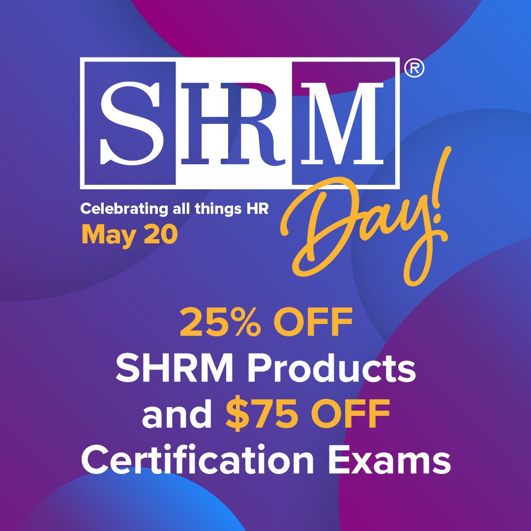 Educate yourself for less. Today, SHRM Members can take 25% off professional development for #SHRMDay! shrm.org/shrmday24