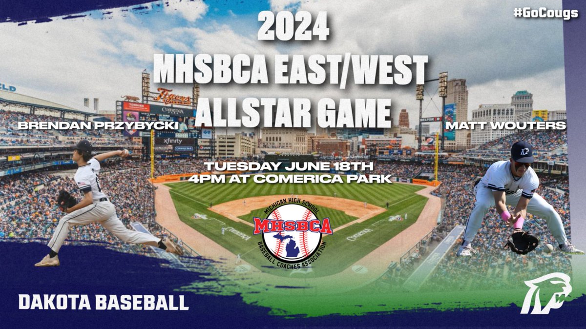 Congratulations to @matthewwouters3 and <a href="/Przybycki1/">Brendan Przybycki</a> for being selected to play in the 2024 <a href="/MHSBCA1/">MHSBCA</a> East/West Allstar Game!

#GoCougs