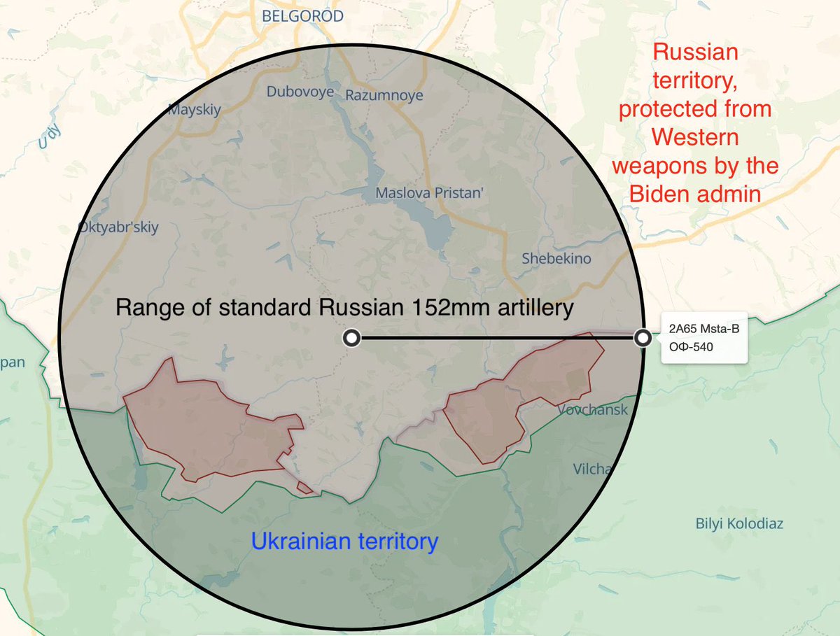 Restrictions on the use of Western weapons inside Russia create a safe zone for Russian artillery to bombard Ukrainian troops and civilians without fear of a response