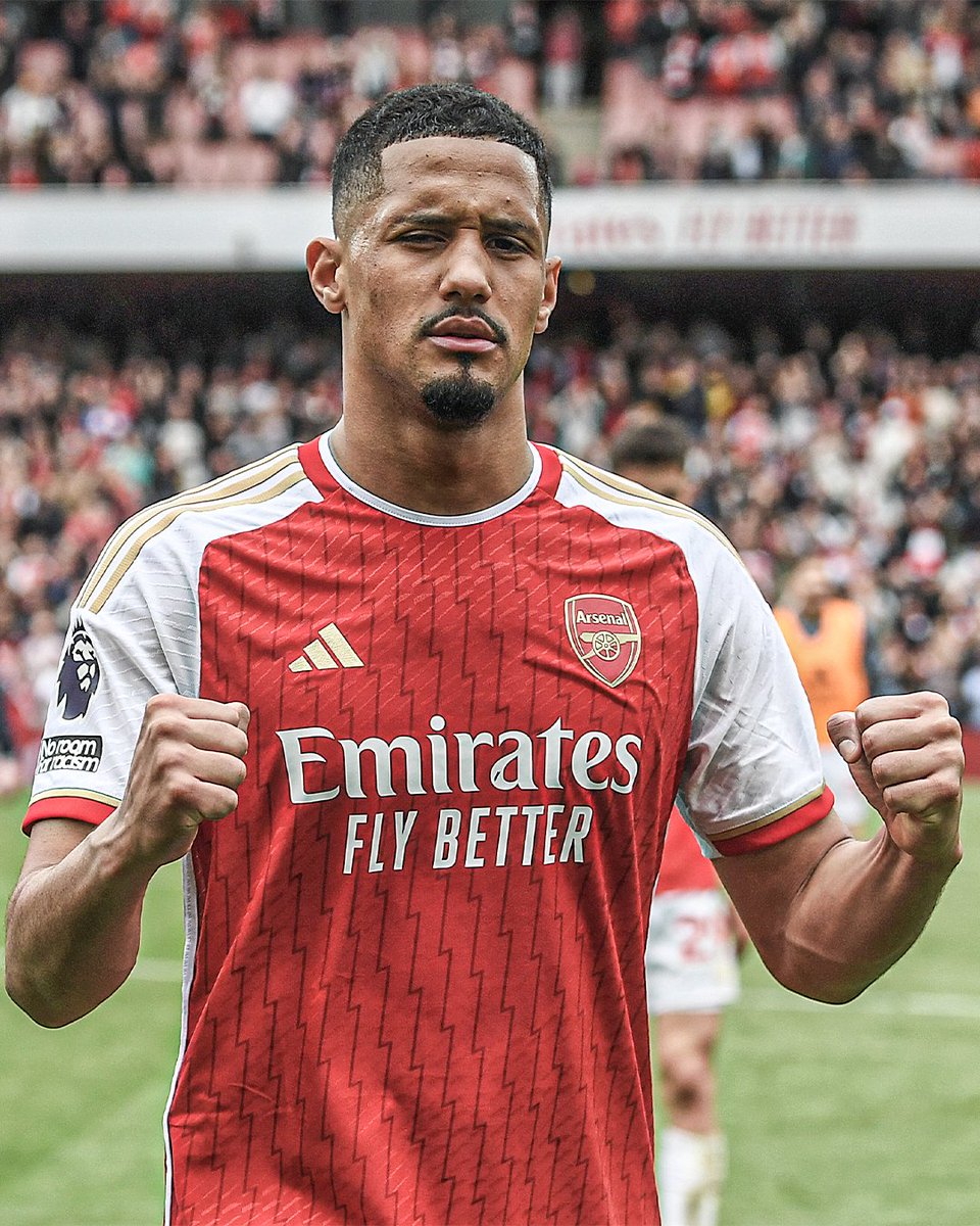 William Saliba played every single minute in the Premier League this season for Arsenal. The first to do so in the club's history 🤯