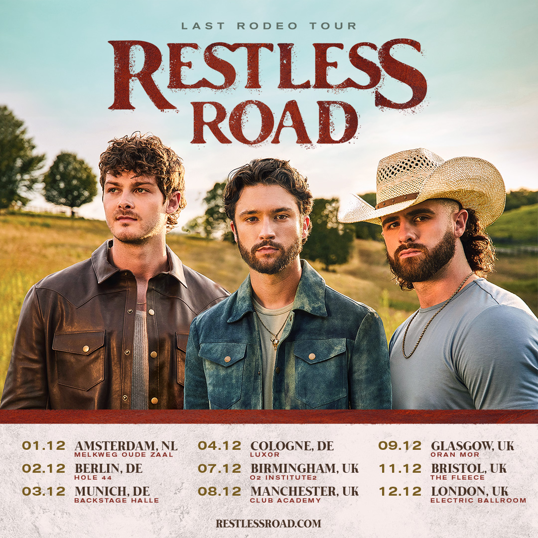 Europe and UK! we can’t wait to come back this December on the Last Rodeo Tour 🤠 pre-sale starts tomorrow at 10am local, click the link to get your pre-sale code
laylo.com/restlessroad/m…