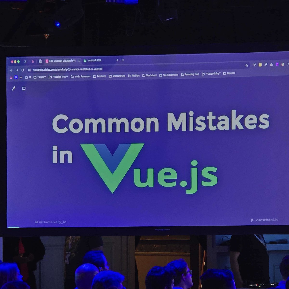 VueSchool_io's tweet image. Did you catch @danielkelly_io at @vueconfus? 🔥
Daniel crushed it with his talk on 'Common Mistakes in Vue.js and How to Avoid Them”
We're thrilled to see you shine. Fantastic job, Daniel, & thank you for representing us! 💜
#Vueschool #Vuejs #VueConfUS