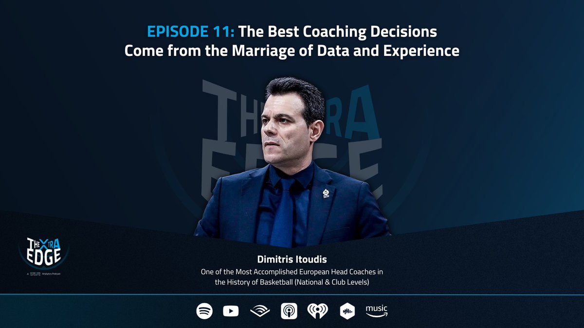 One of the best in the business joined The Xtra Edge podcast. Tune in to our latest episode to hear how @ItoudisD uses 🏀📊basketball analytics to make his players better and coaches more informed.🎙️EP 11 open.spotify.com/episode/6CUd7W…… #InnovateTheGame #basketball #dataanalytics