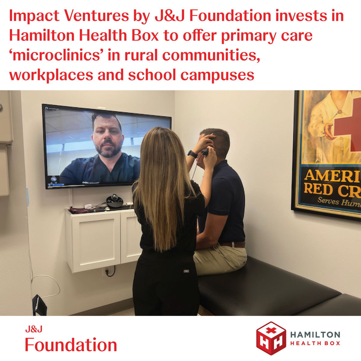 #ImpactVenturesByJNJFoundation has invested in @hhealthbox, a company standing up microclinics which offer essential, affordable health services to help eliminate healthcare deserts in rural America. Read about their plans to scale with new funding: impactventures.jnj.com/news/impact-ve…