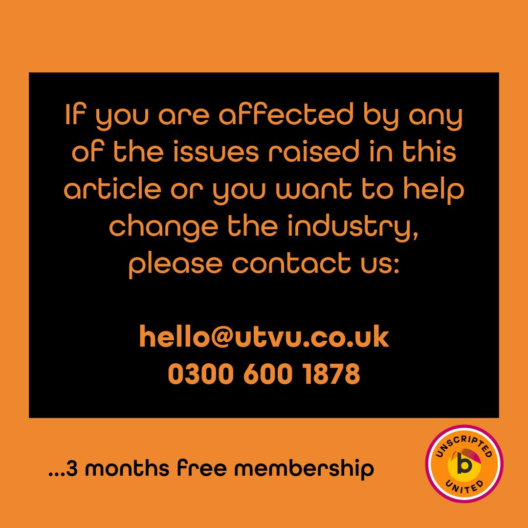 Unscripted TV Union (part of Bectu) tweet media