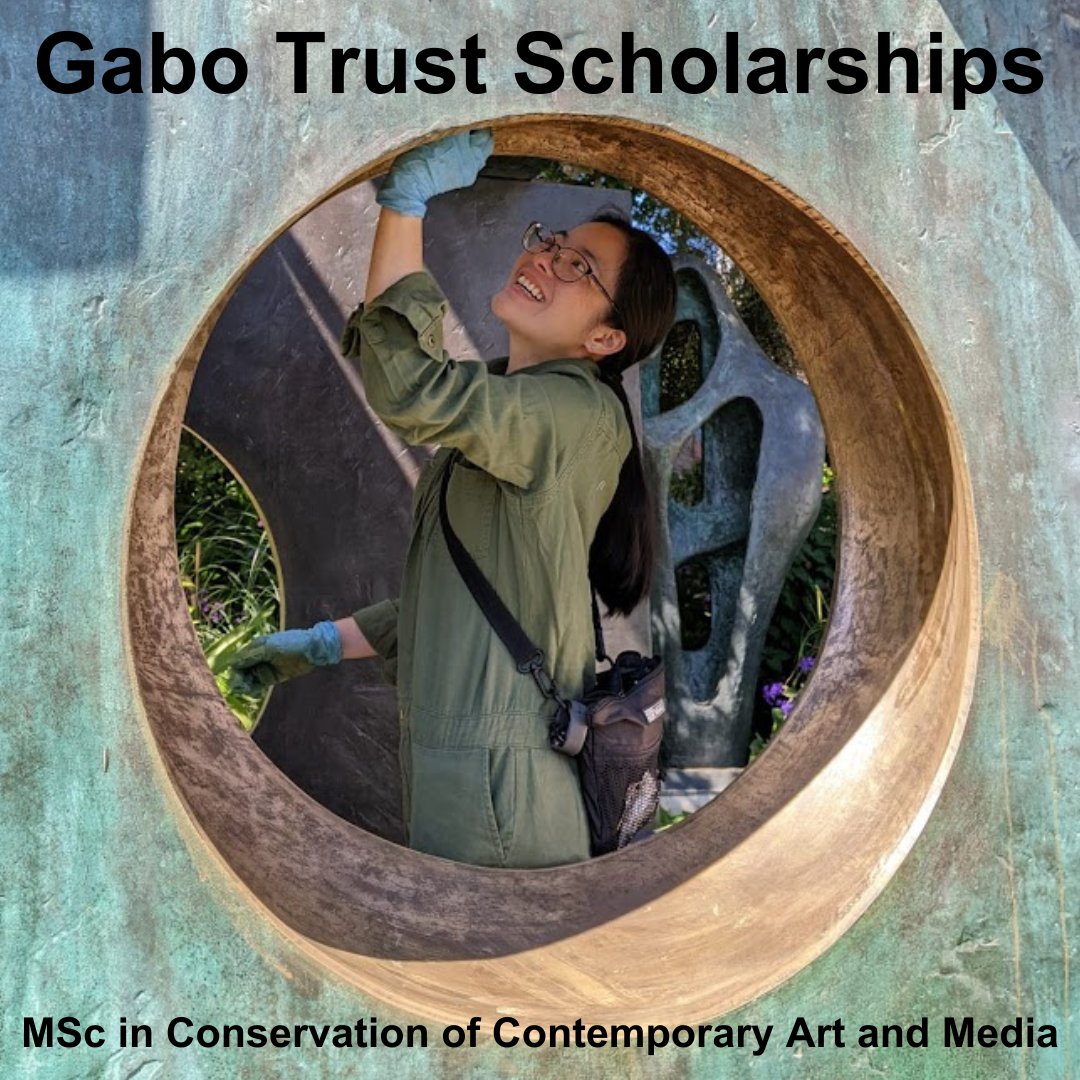 Fund your future with a Gabo Trust Scholarship: shorturl.at/KphI3 📚 Four scholarships are available in the 2024/25 academic year, supporting students on the UCL MSc Conservation of Contemporary Art and Media programme✨ 👉Deadline: 3 June 2024