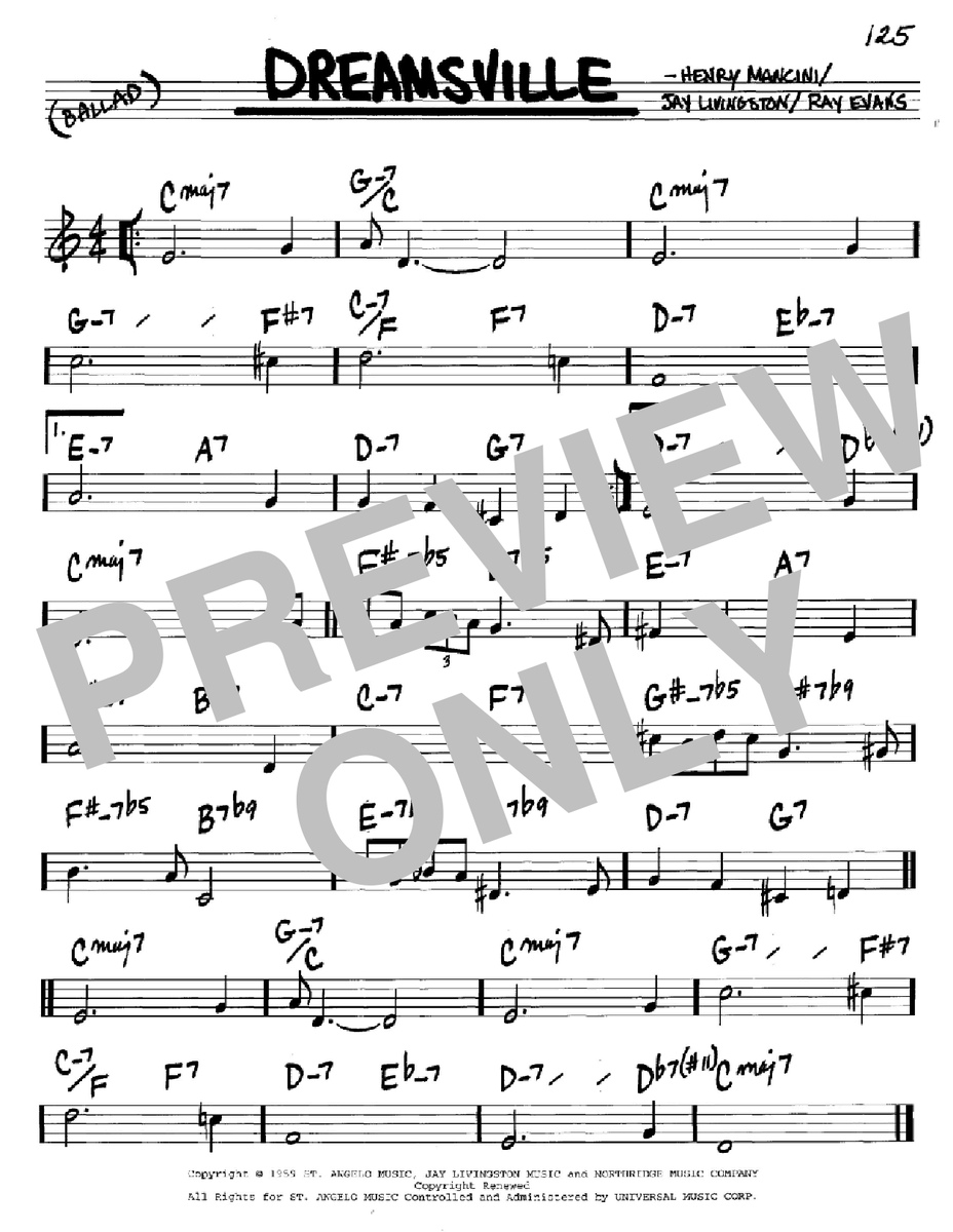Henry Mancini Dreamsville Sheet Music Notes freshsheetmusic.com/henry-mancini-… #henrymancini #moonriver #music