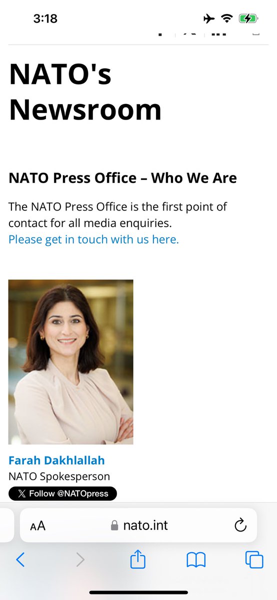 Holy sh!t. NATO sends its condolences to Iran. I checked and this is a real account.