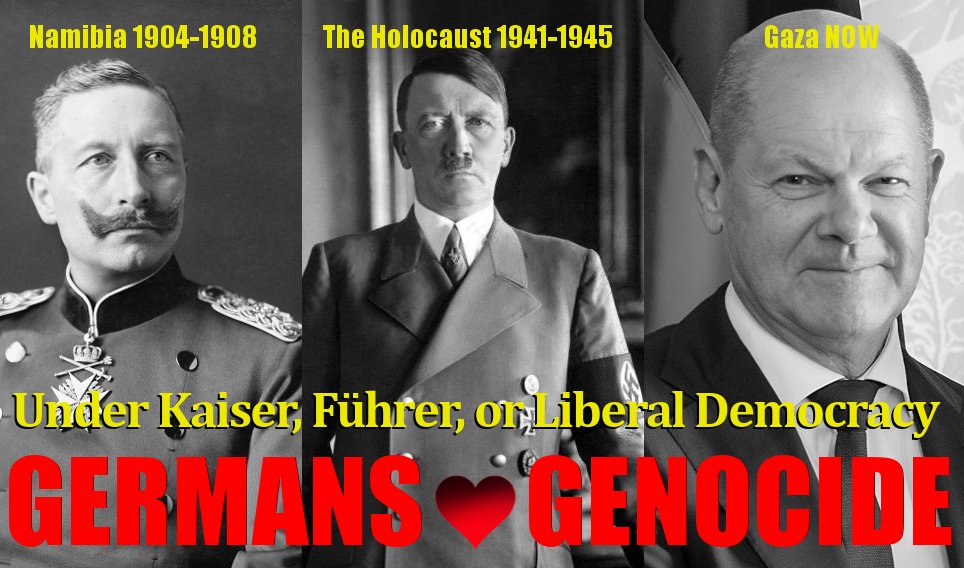 @IntlCrimCourt @KarimKhanQC Under #NurenbergTribunals silence in face of mass murder was ruled as complicity. 
Time for #FrauGenocide herself +Herr #Scholtz to face #ICC 
Entire prestige+moral authority of EU has been destroyed by both of these arrogant German war criminals.
#NotInOurName #ClareDalyMEP