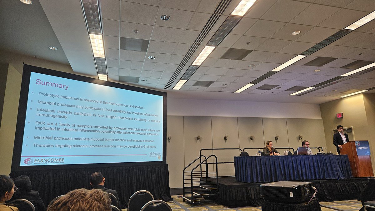 Verdu Lab (@verdulab) on Twitter photo Fantastic talk by Alberto Caminero on how microbial proteases participate in GI inflammation!
<a href="/AlbertoCaminer7/">Alberto Caminero</a> <a href="/LabCaminero/">Caminero Lab</a> <a href="/Farncombe_GI/">Farncombe Institute</a> <a href="/DDWMeeting/">Digestive Disease Week</a> <a href="/MacDeptMed/">McMaster University Department of Medicine</a> Fantastic talk by Alberto Caminero on how microbial proteases participate in GI inflammation!
<a href="/AlbertoCaminer7/">Alberto Caminero</a> <a href="/LabCaminero/">Caminero Lab</a> <a href="/Farncombe_GI/">Farncombe Institute</a> <a href="/DDWMeeting/">Digestive Disease Week</a> <a href="/MacDeptMed/">McMaster University Department of Medicine</a>