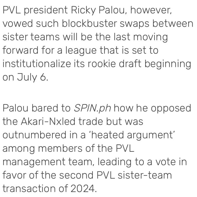 With the approved trade, Nxled Chameleons will be in the disadvantage. 

With the additions which are “second stringers” last conference in exchange of “starter players” for Akari, Nxled is really unfortunate with that.