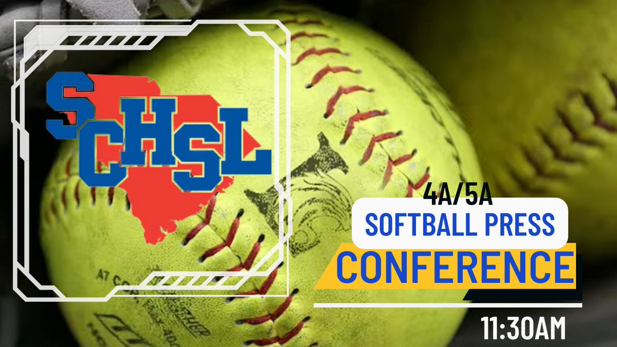 Tune in at 11:30am to catch @EppsCoach and seniors @maggiehinz23 & @graciescott05 on the @SCHSL 5A State Softball Press Conference! Link 👇 youtube.com/live/fV91Fvy3p…