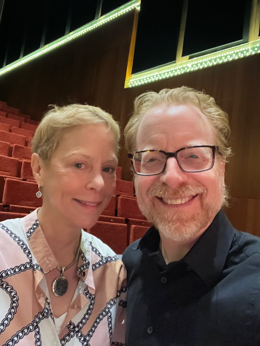 A lovely photo with marvellous, musical, nuanced, collaborative conductor, Jeffery Meyer, after dress rehearsal of the stellar Grossman Ensemble. @jeffery_d_meyer #conductor #JefferyMeyer #Grossman #Ensemble #musicians #composer