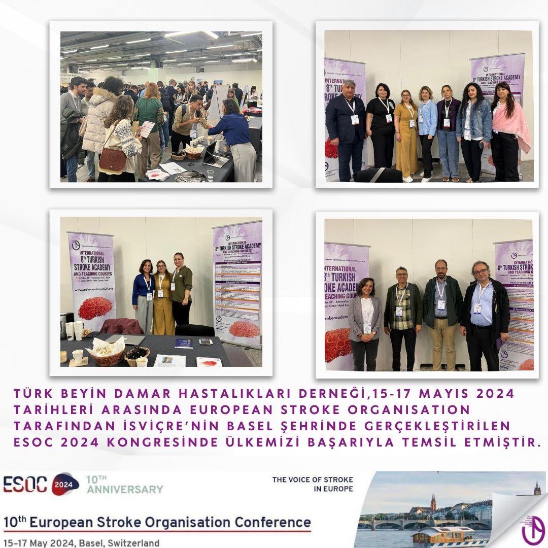turkbeyindamar's tweet photo. Türk Beyin Damar Hastalıkları Derneği, 15-17 Mayıs 2024 tarihleri arasında European Stroke Organisation tarafından İsviçre’nin Basel şehrinde gerçekleştirilen #ESOC2024 kongresinde ülkemizi başarıyla temsil etmiştir #tbdhd #inmeyedurde #StrokeActionPlan #tcvds @ESOstroke https://t.co/r9m6tS7f4D