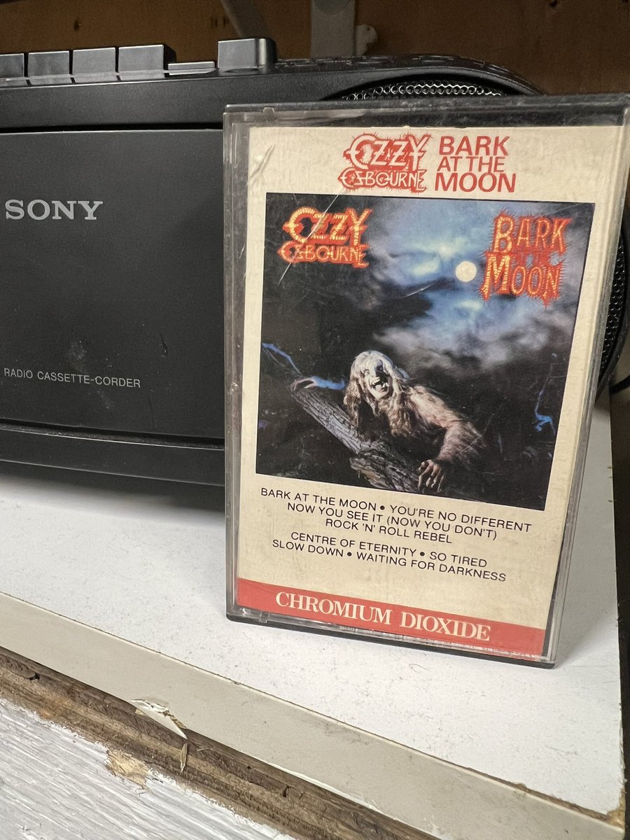 Crank some tunes and get some yard work done kind of day. 🎶🌞 Ozzy - Bark at the Moon 🌕🎶✌️ #NowPlaying