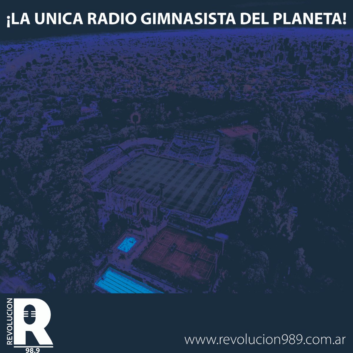 ¡LAS 24 HORAS ESTES DONDE ESTES! ¡ESCUCHA @Revolucion989 Y revolucion989.com.ar! #LaUnicaRadioGimnasistaDelPlaneta #LibertadEnEstadoPuro PROPIEDAD DEL #MovimientoIdentidadGimnasista Asociación Civil (MIG AC) @M_IG ¡HAGAMOS EL GRAN CLUB! identidadgimnasista.com.ar